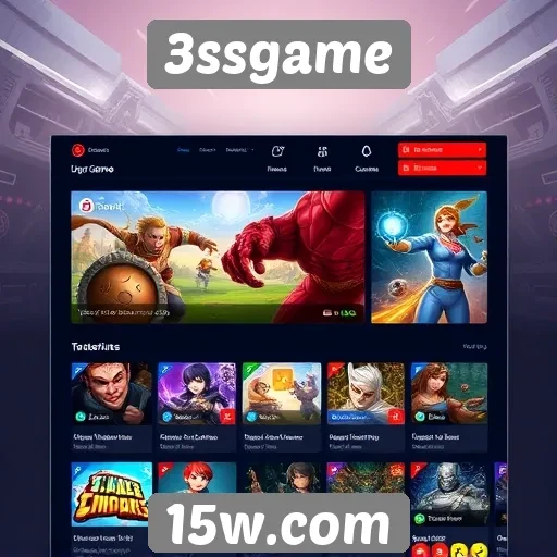 Interface do 3ssgame é intuitiva e fácil de navegar